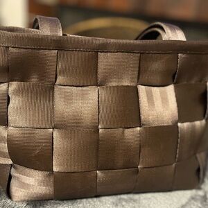 Harvey’s Seatbelt Bag Medium Sized Chocolate Woven Tote